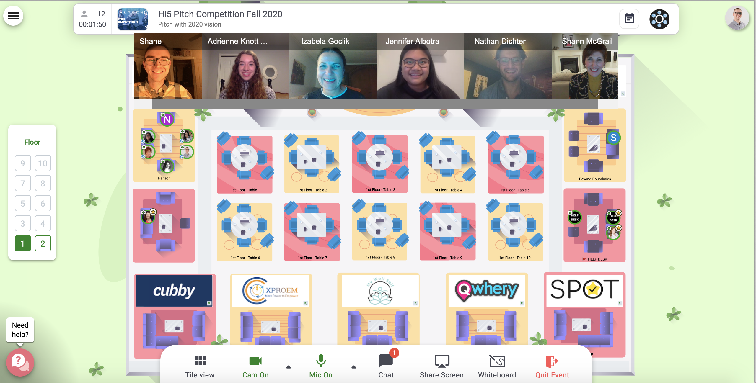 Team Screenshot Hi5 2020